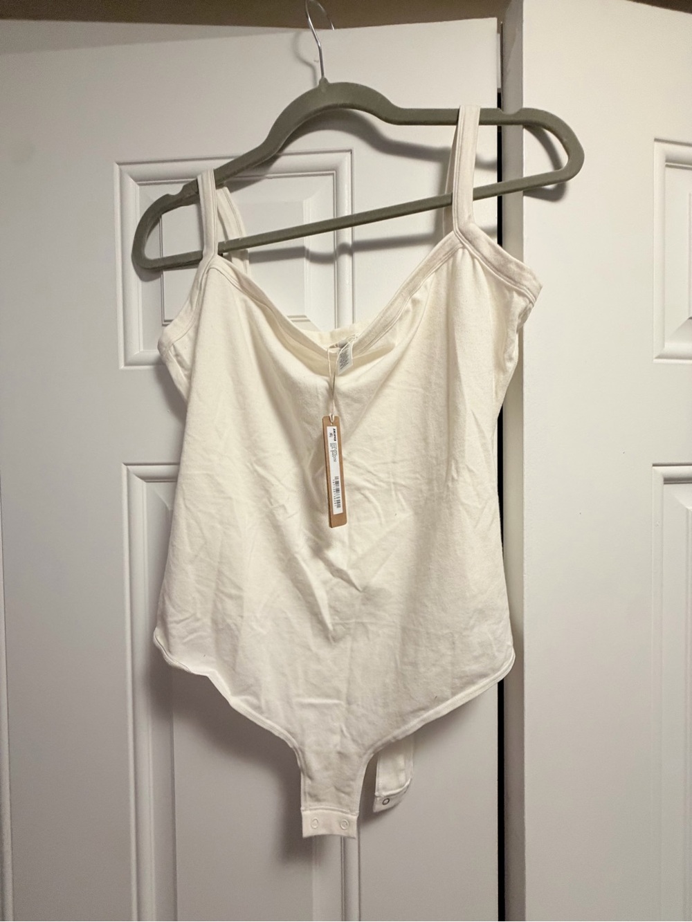 SKIMS Cotton Jersey Scoop Neck Bodysuit